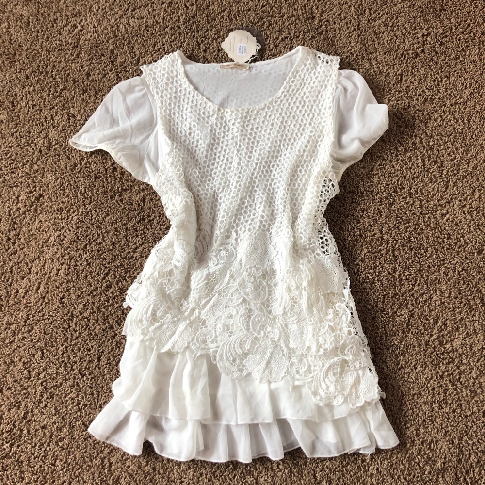BEAUTIFUL simply couture white dress